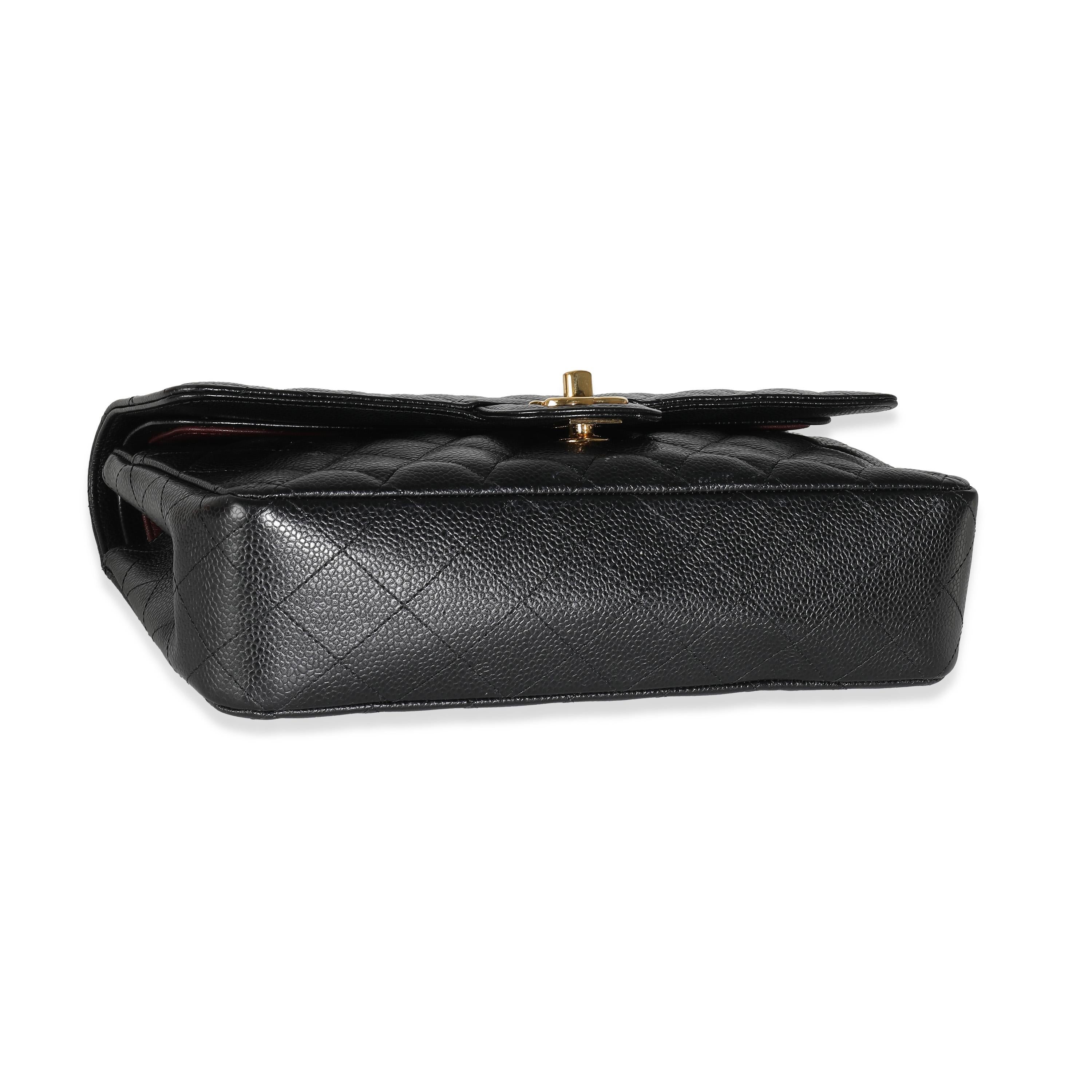 Chanel Black Quilted Medium Classic Double Flap Bag 1