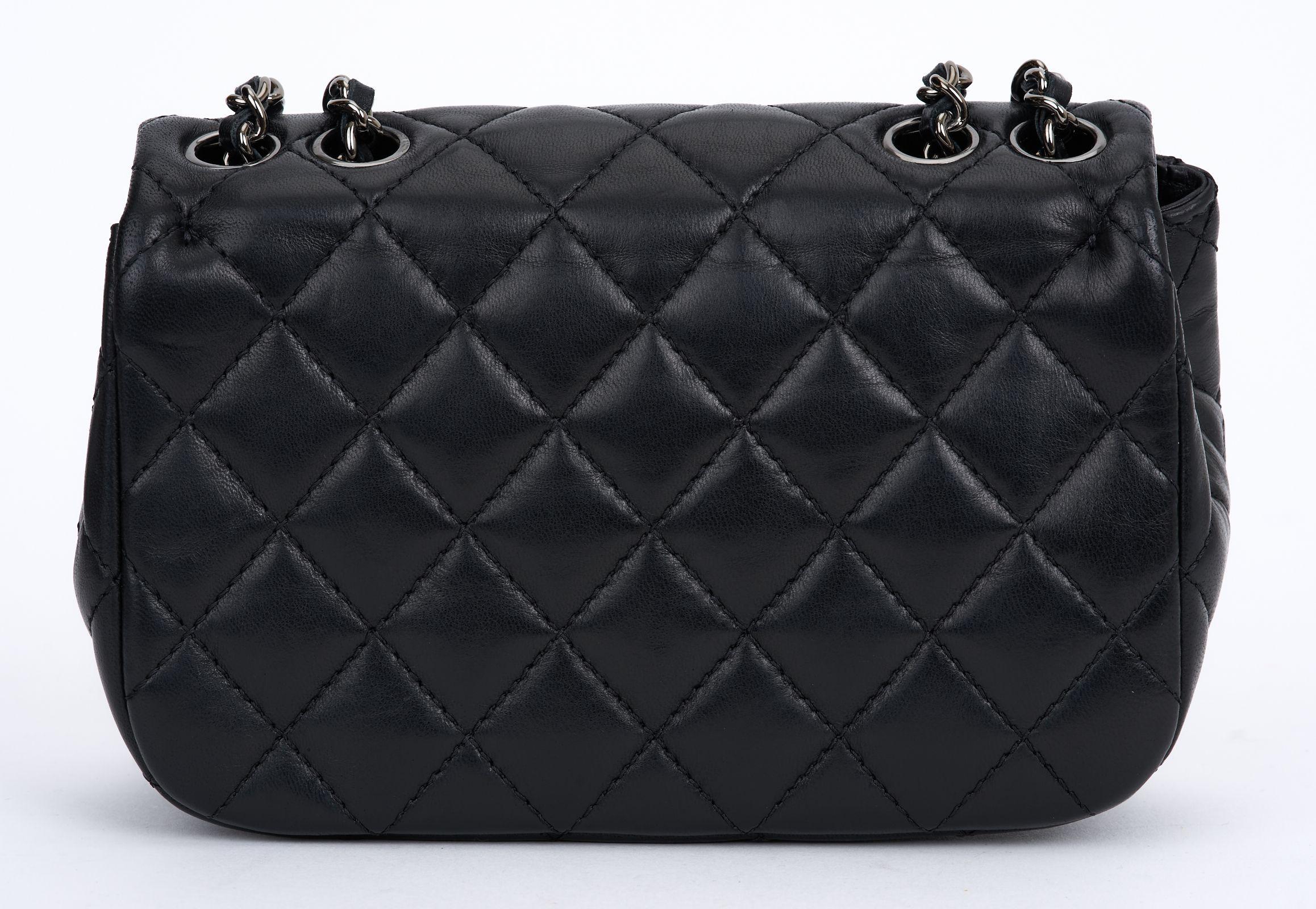 Women's Chanel Black Quilted Mini Flap Bag For Sale