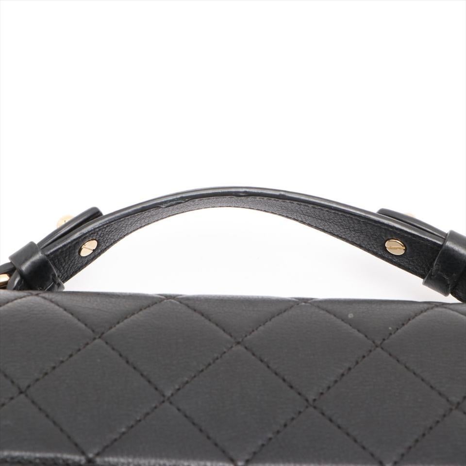 Chanel Black Quilted Mini Top Handle Box Chain Flap Crossbody Boy 7lm32cc For Sale 7