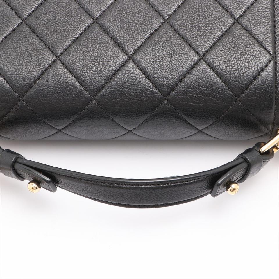 Chanel Black Quilted Mini Top Handle Box Chain Flap Crossbody Boy 7lm32cc 3