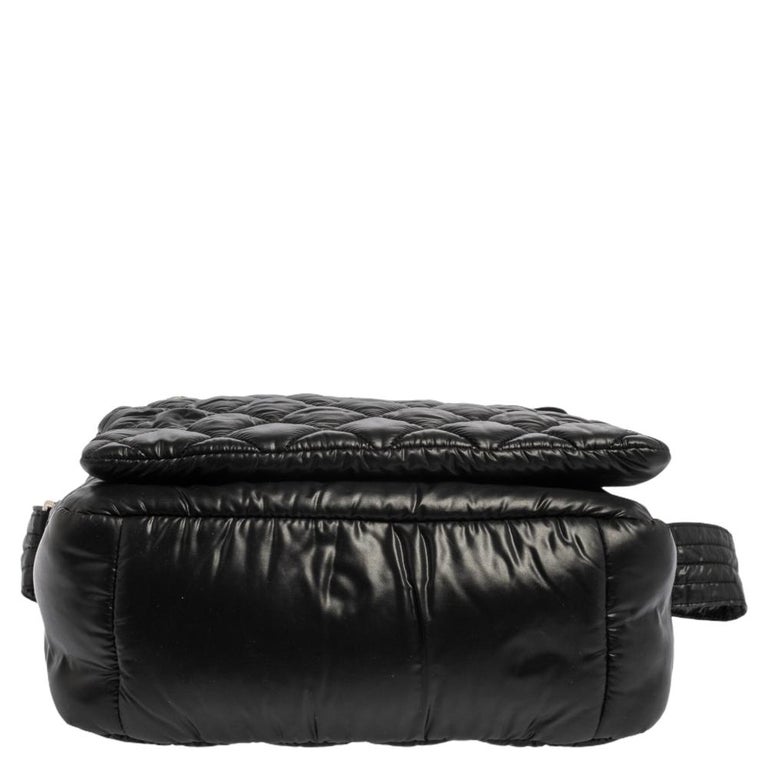 Chanel Black Quilted Nylon Coco Cocoon Messenger at 1stDibs