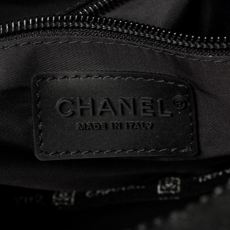 Chanel Black Quilted Nylon Double Pocket Messenger 3