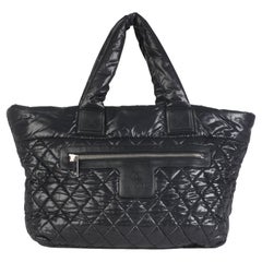 Chanel Black Quilted Nylon Large Coco Cocoon Tote