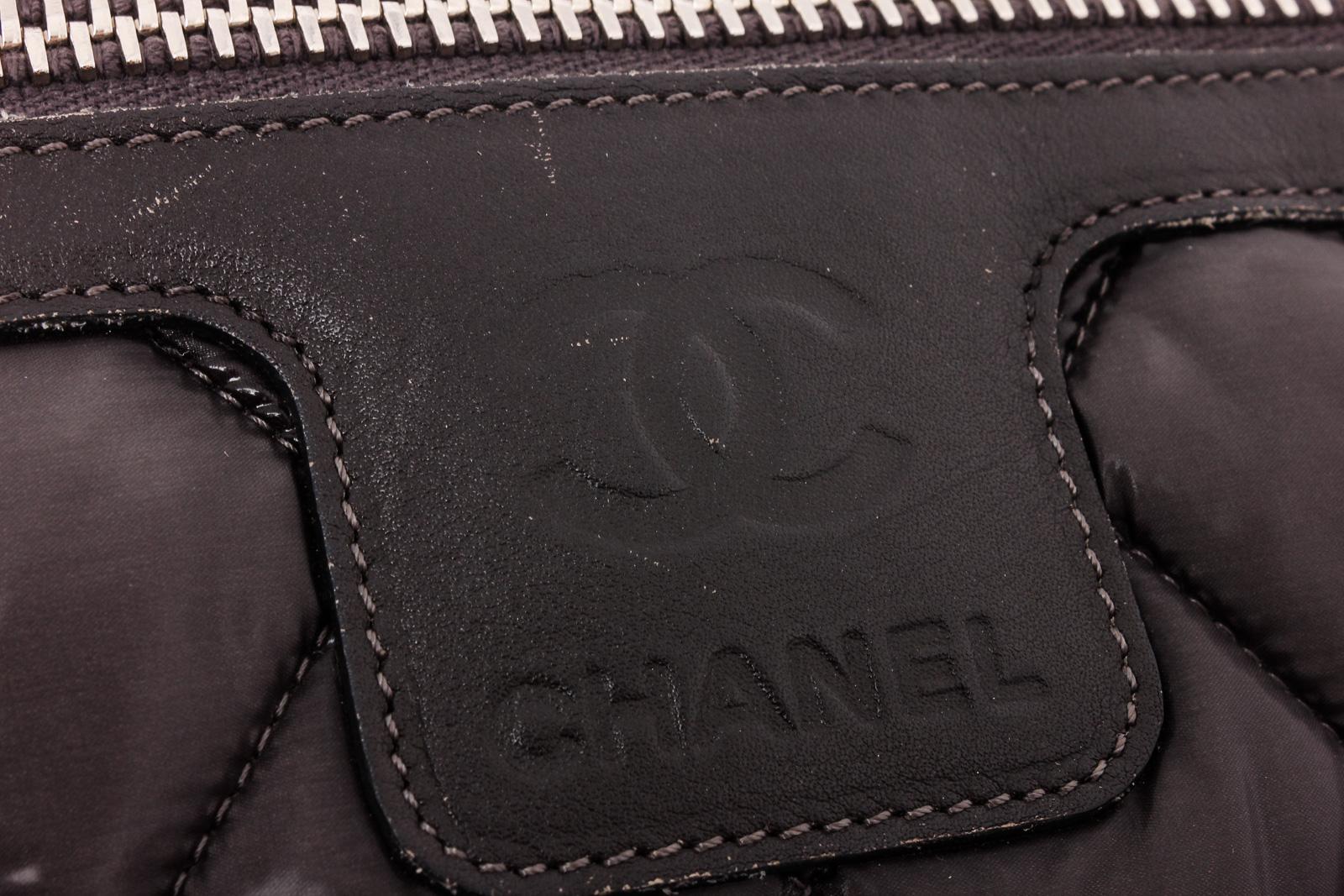 Chanel Black Quilted Nylon Medium Coco Cocoon Messenger Bag  1