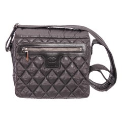 Chanel Black Quilted Nylon Medium Coco Cocoon Messenger Bag 