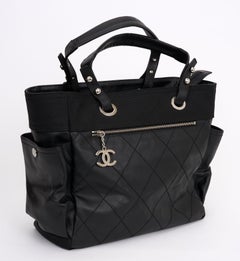 Chanel Black Quilted Paris Biarritz Tote