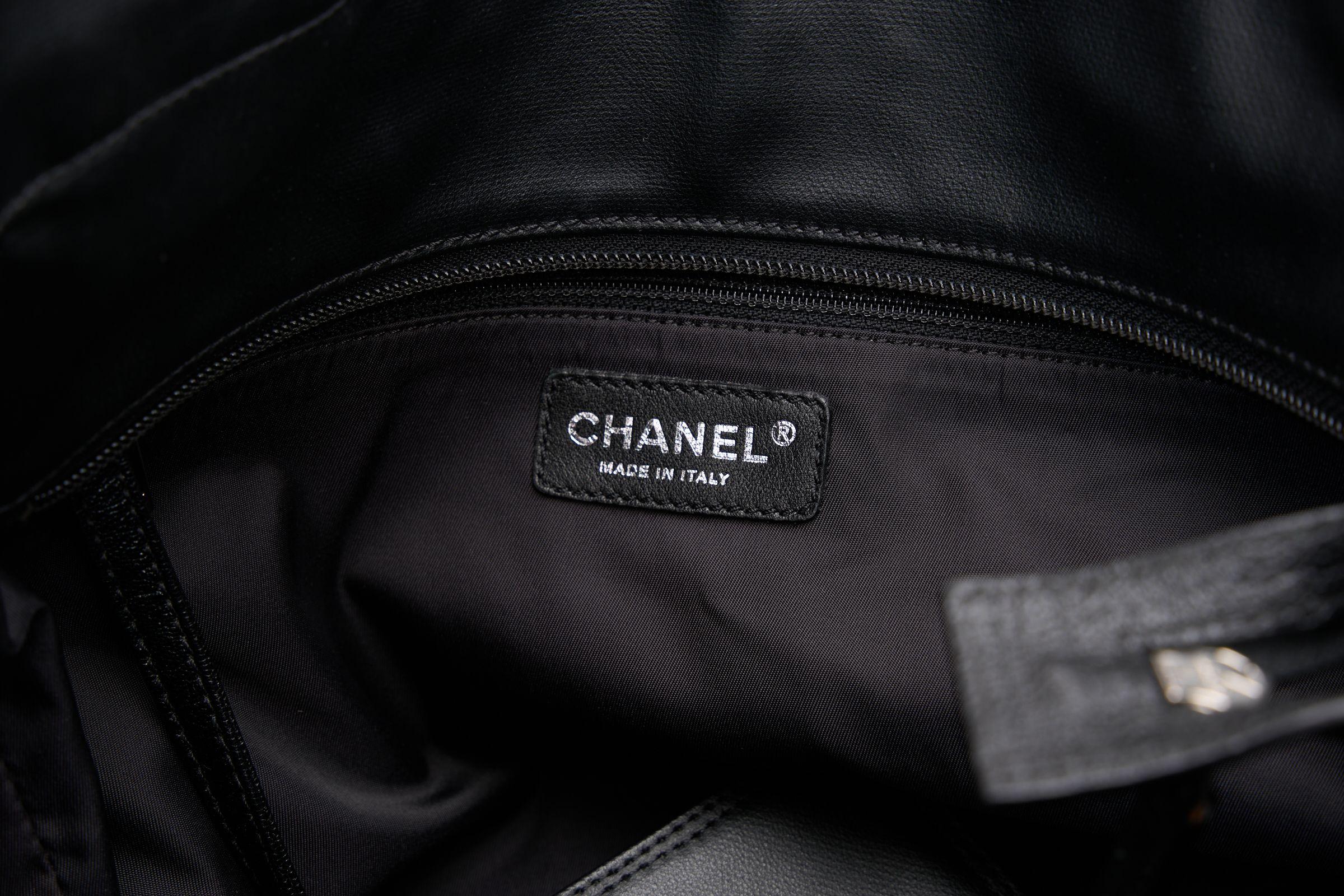 Chanel Black Quilted Paris Biarritz Tote For Sale 2