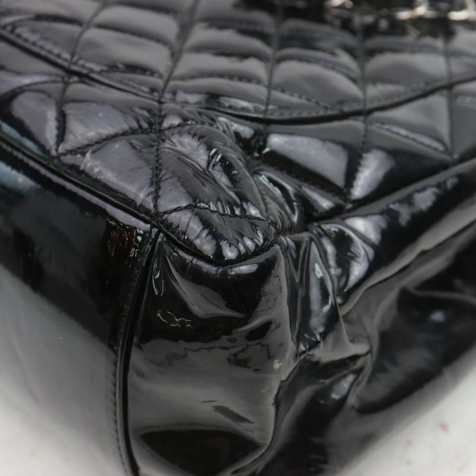 Chanel Black Quilted Patent GST Grand Shopping Tote bag 227805 For Sale 4