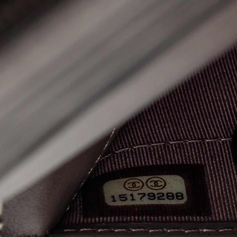 Chanel Black Quilted Patent Leather CC Zip Around Organizer Wallet 5