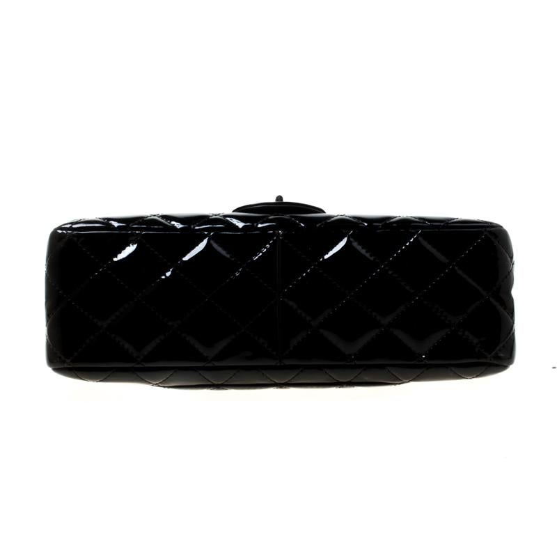 Chanel Black Quilted Patent Leather Reissue 227 Flap Bag 6