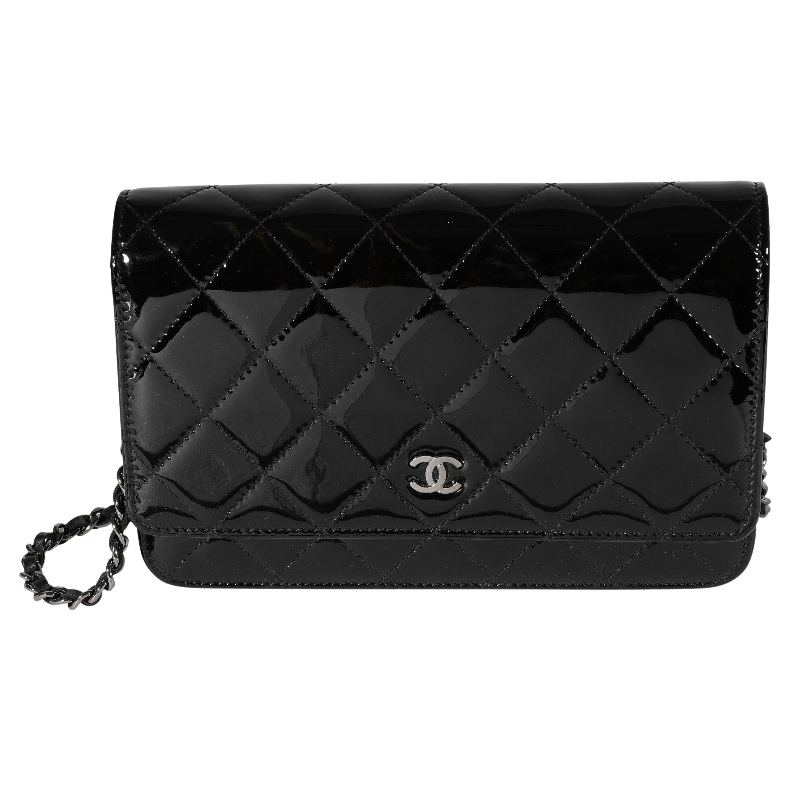 Chanel Vanity Black Caviar Leather Cosmetic Hand Bag at 1stDibs
