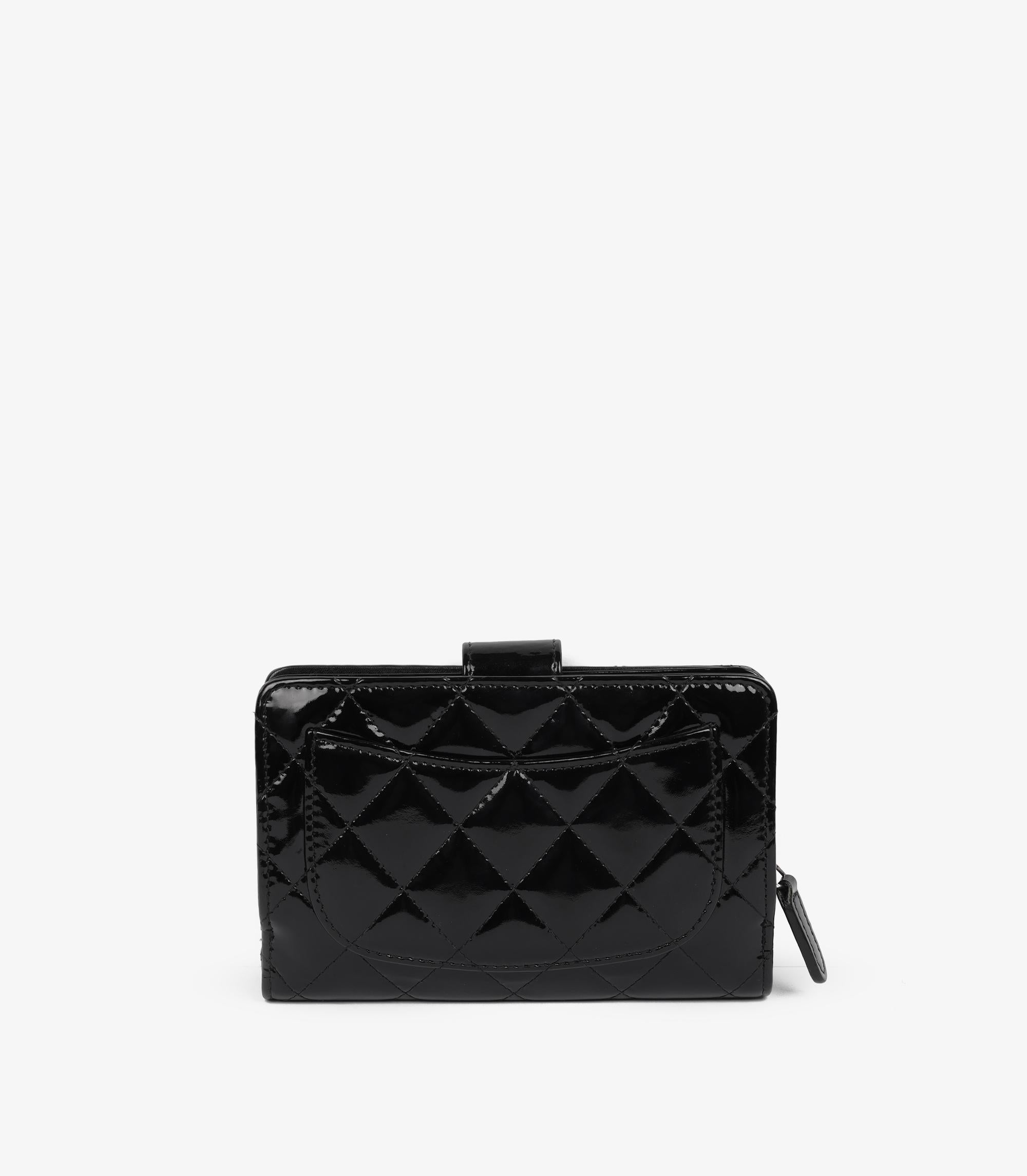 Chanel Black Quilted Patent Leather Zip Pocket Wallet

Product Details
Xupes Ref: CAA0111
Brand: Chanel
Model: Zip Pocket Wallet
Type: Wallet
Serial Number: 16989392
Age: 2012
Accompanied By: Chanel Dust Bag, Box, Protective Felt, Care