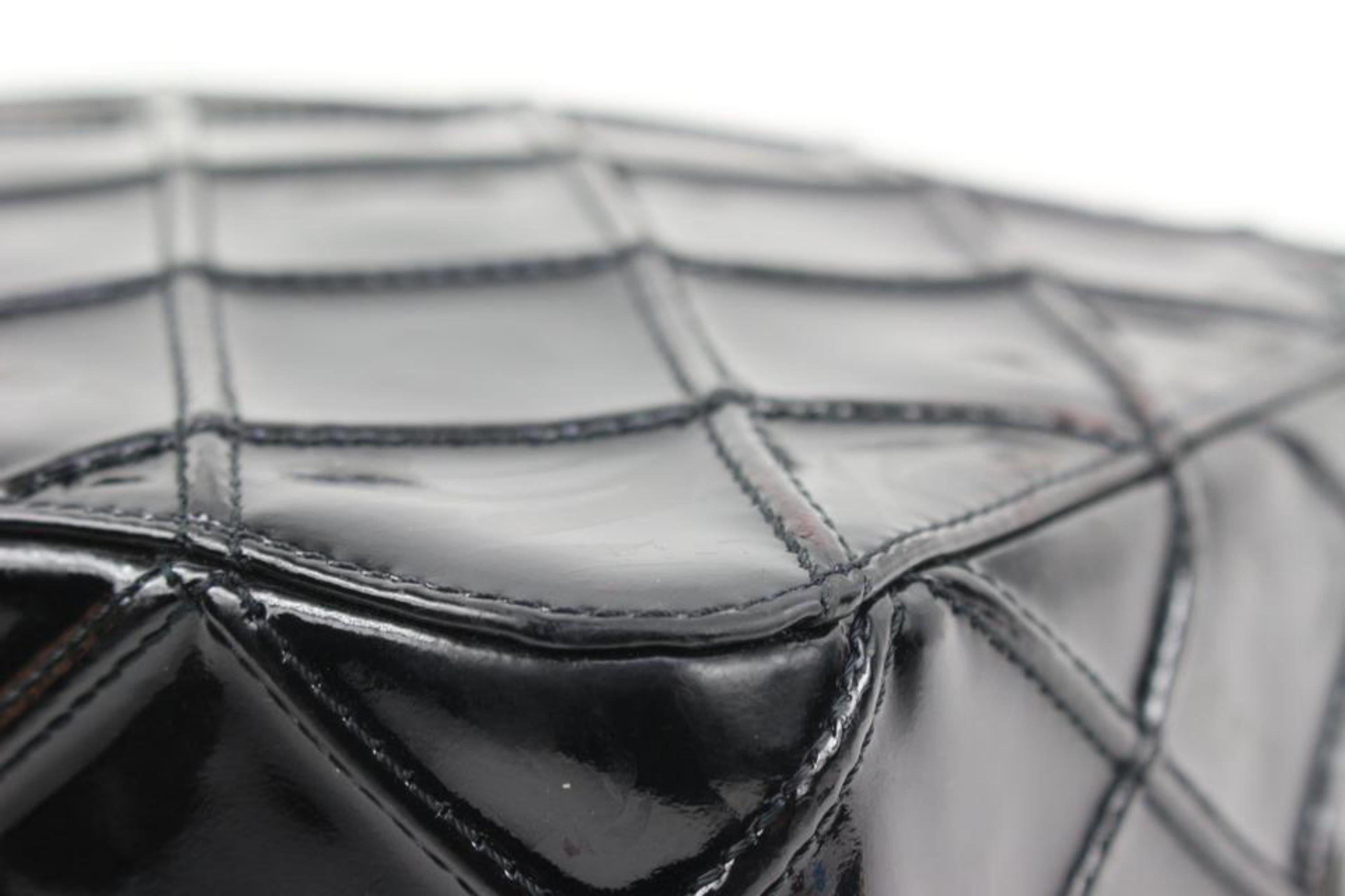 Chanel Black Quilted Patent Shoulder Bag 4c131s For Sale 5