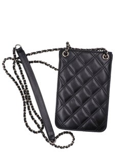 Chanel Black Quilted Phone Case