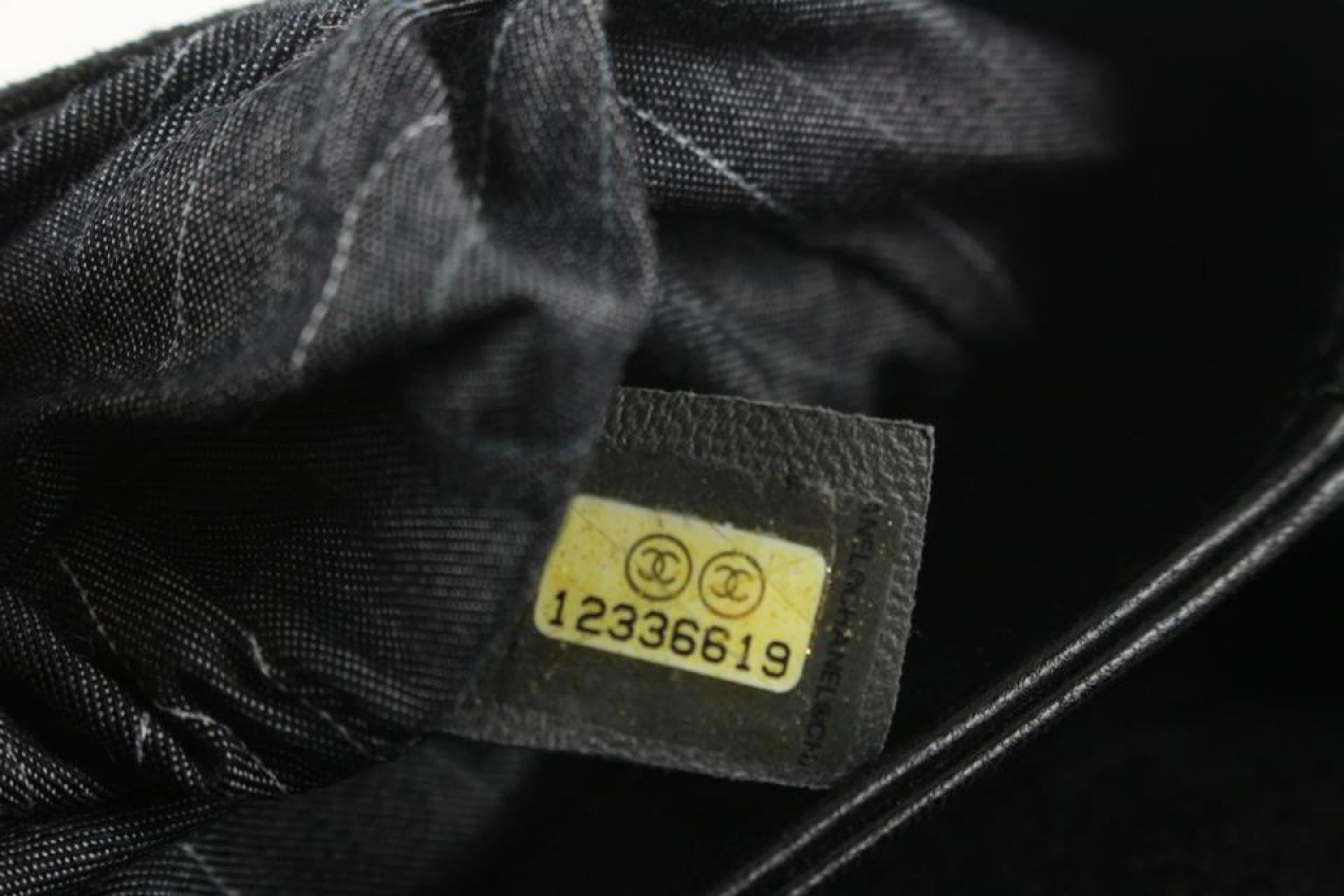 Chanel Black Quilted Suede Jumbo Reissue Flag Flap 115c5 For Sale 4