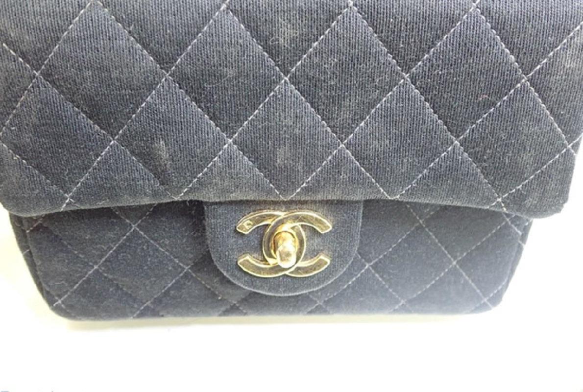 Chanel Black Quilted Suede Mini Shoulder Bag For Sale 3