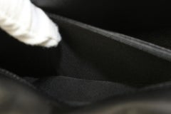 Chanel Black Quilted Velvet Mini Classic Flap Chain Bag Silver 3C927