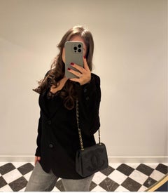 Chanel Black Raffia & Lambskin Leather Vintage Mini Timeless Single Flap Bag