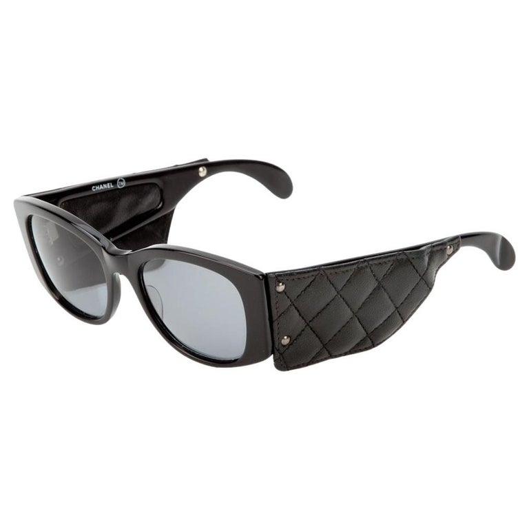Chanel Black Rare 1988 Vintage Aviator Pilot with Quilted  display picture 3