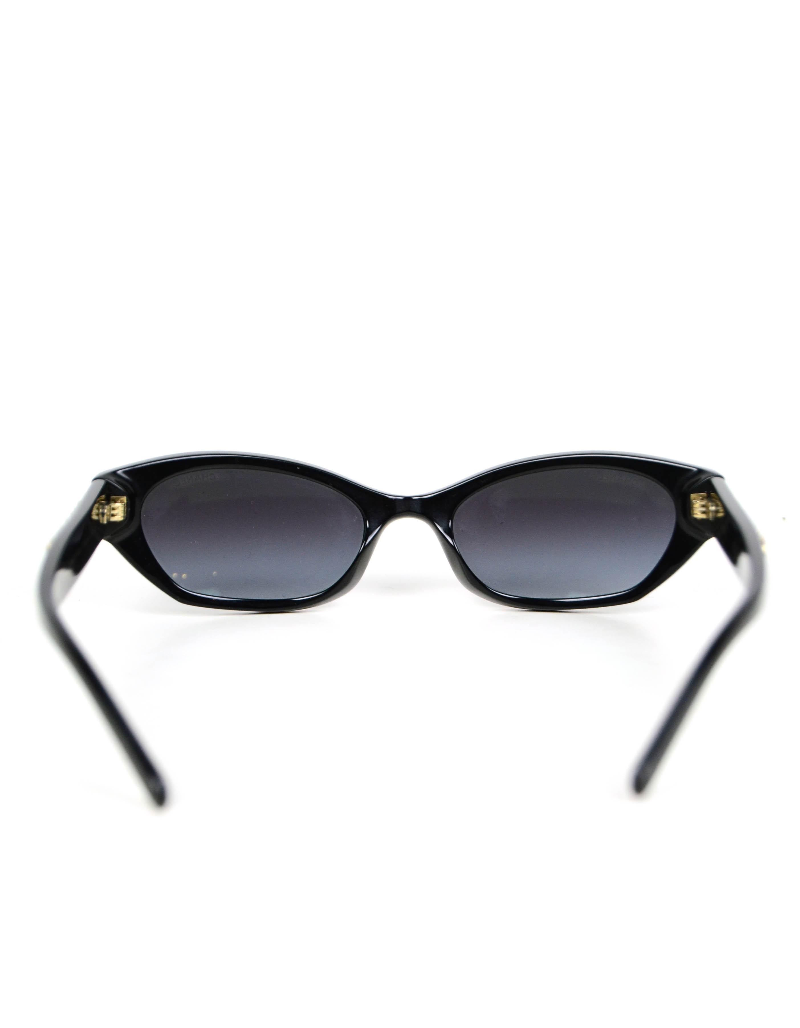 Chanel Black Rectangle Name Logo Sunglasses A71280 at 1stDibs | chanel ...