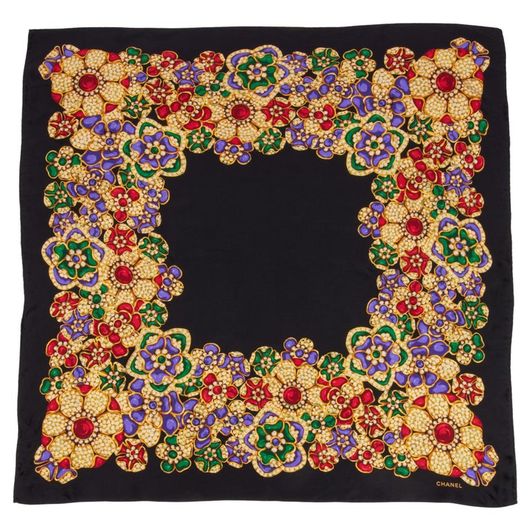 Écharpe À Imprimé Floral Vintage