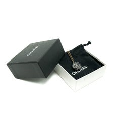 Chanel Black Resin CC Pendant Necklace 2009 Lagerfeld Era