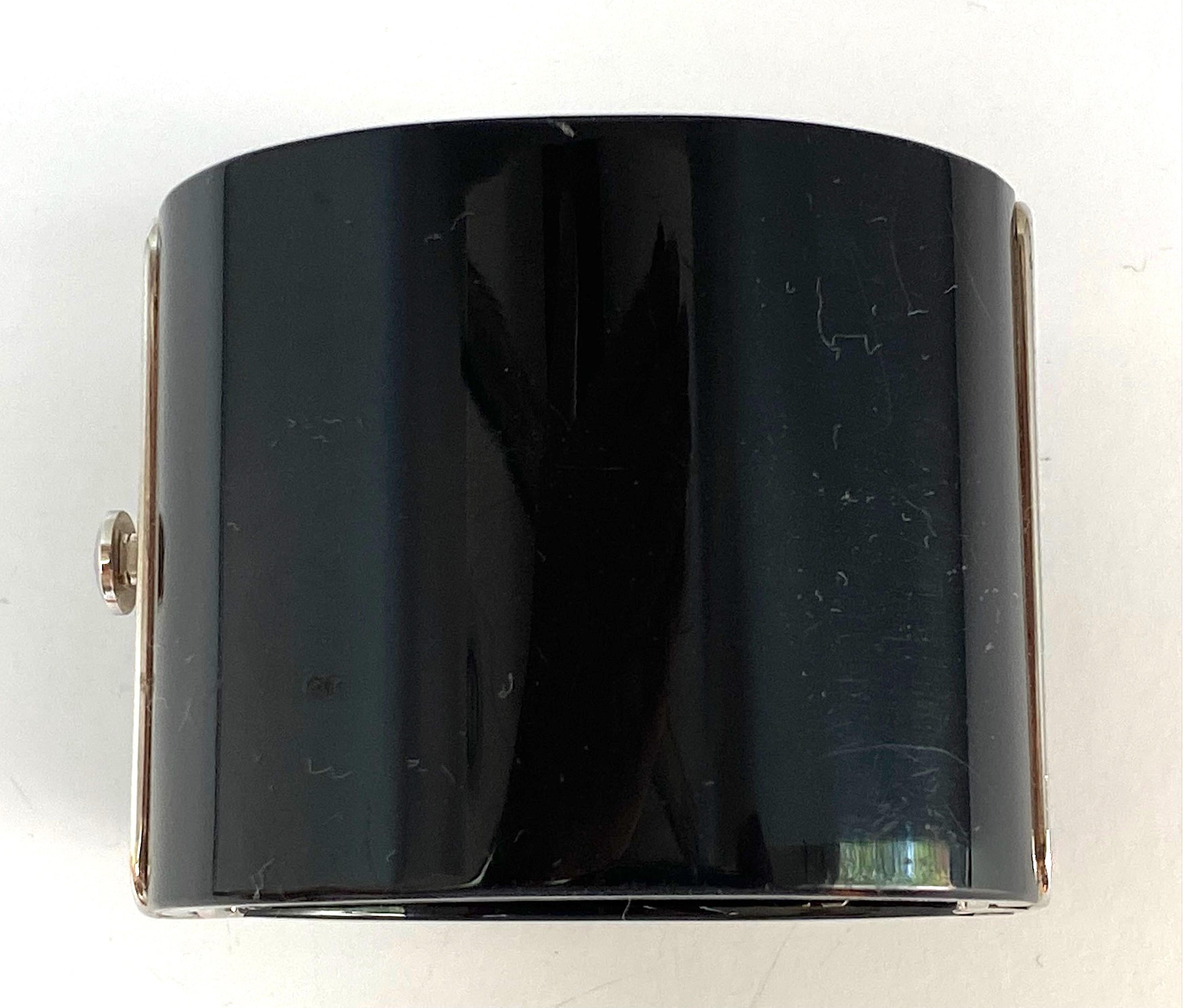 Chanel Black Resin with Rhinestone Logo Cuff, Spring 2009 Collection 5