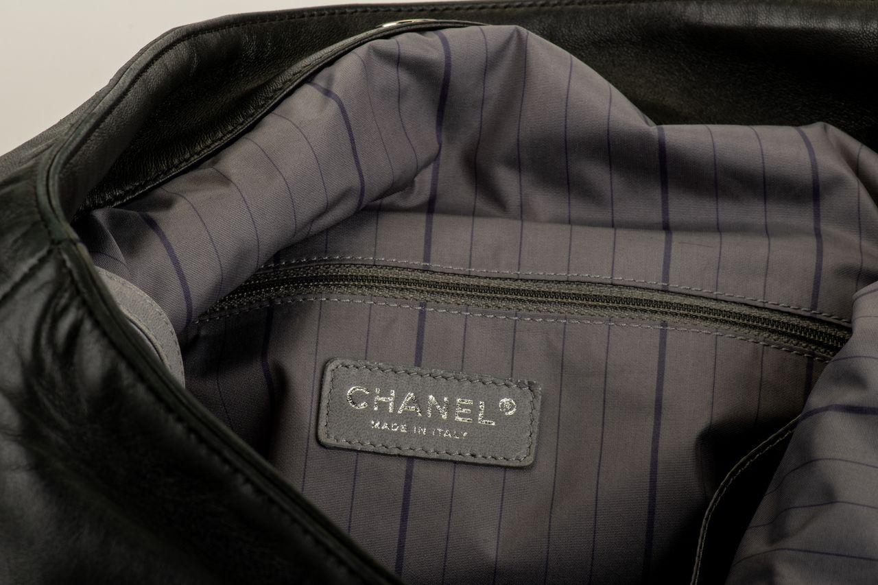 Chanel Black Rhinestone Bon Bon Tote For Sale 1