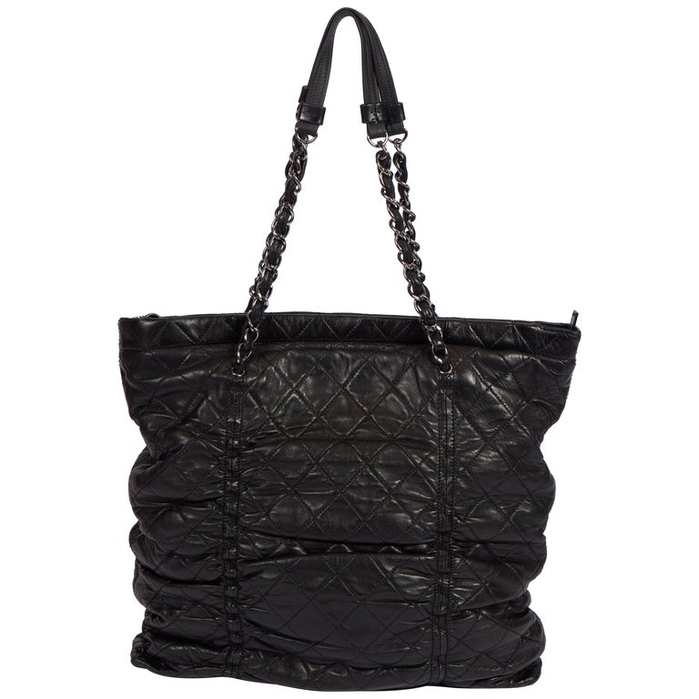 Chanel Black Lambskin Vintage Timeless Shoulder Bag at 1stDibs