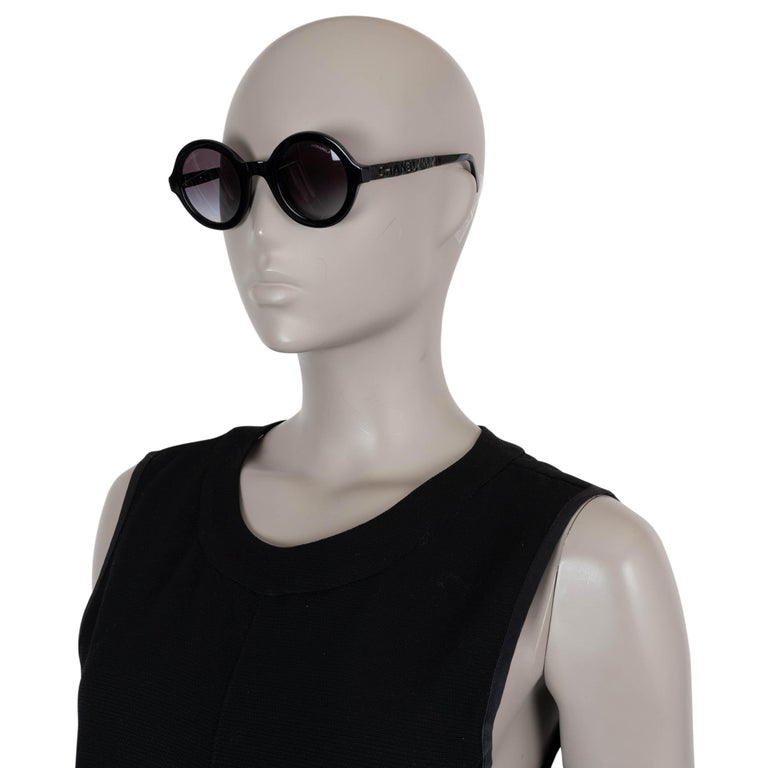 CHANEL black ROUND Sunglasses 5441 at 1stDibs
