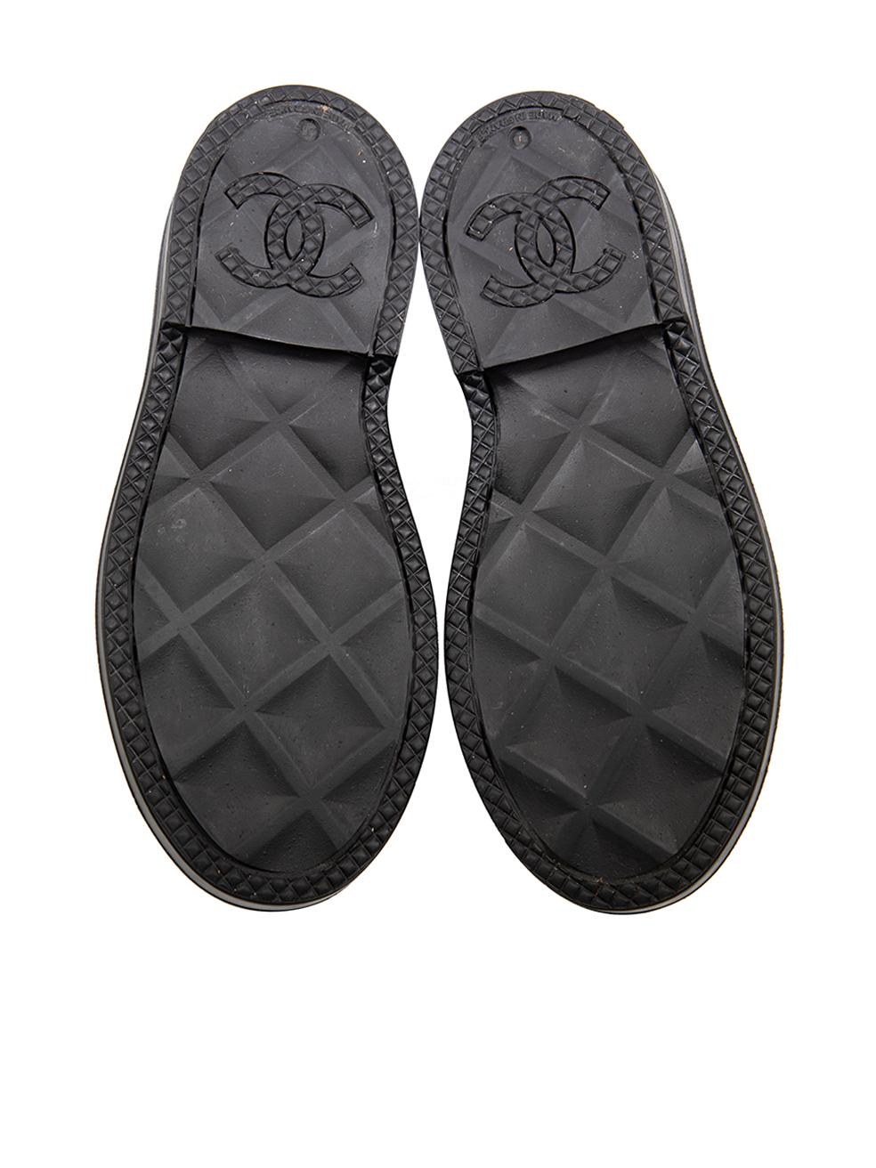 Women's Chanel Black Rubber CC Short Rain Boots Size IT 38