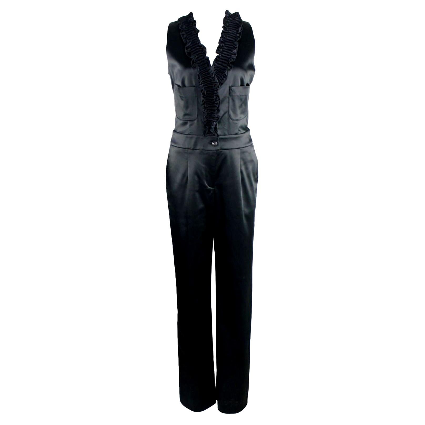 chanel black jumpsuit