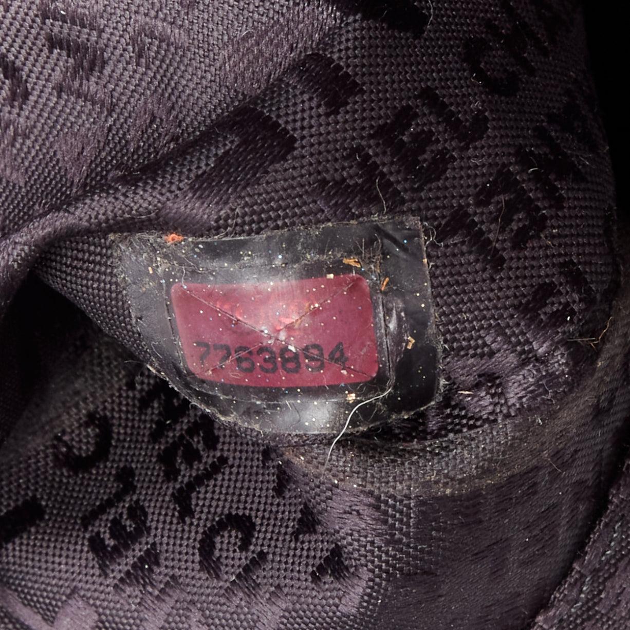 CHANEL black ruthenium CC logo square stitched tassel shoulder hobo bag For Sale 6