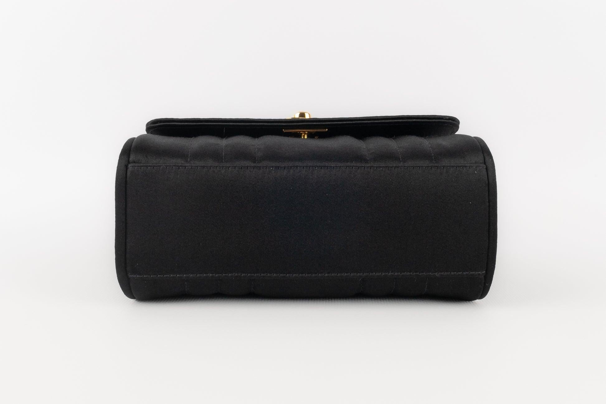 Chanel Black Satin Bag, 1994/1996 For Sale 2