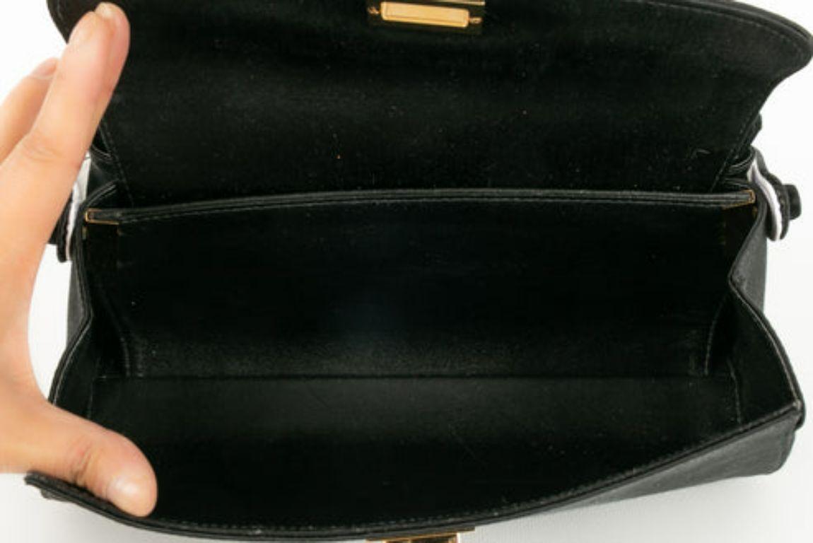 Chanel Black Satin Bag, 2002/03 For Sale 6