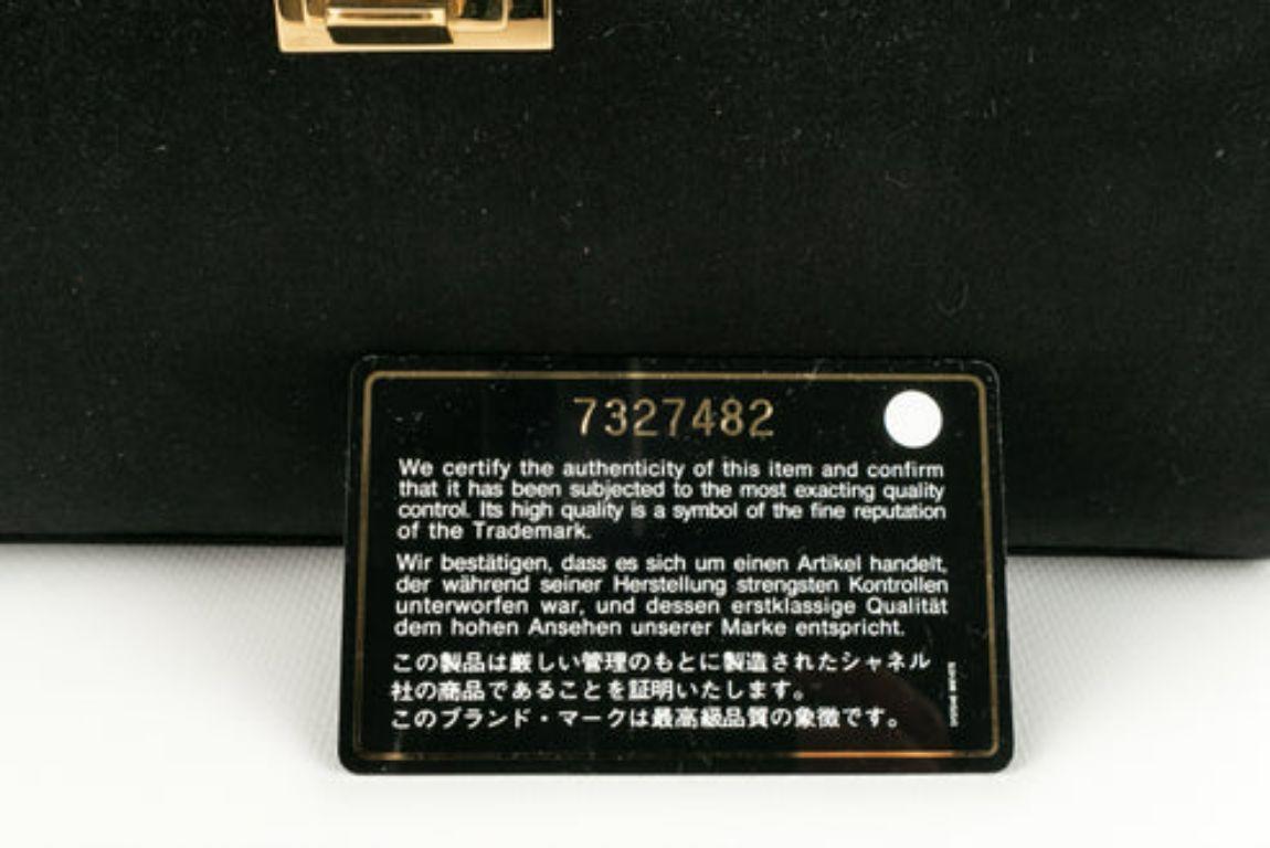 Chanel Black Satin Bag, 2002/03 For Sale 8