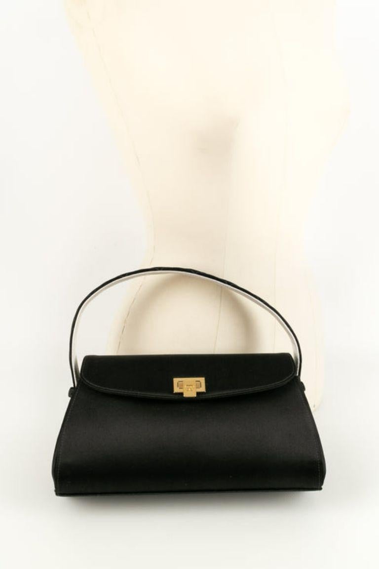 Chanel Black Satin Bag, 2002/03 For Sale 9