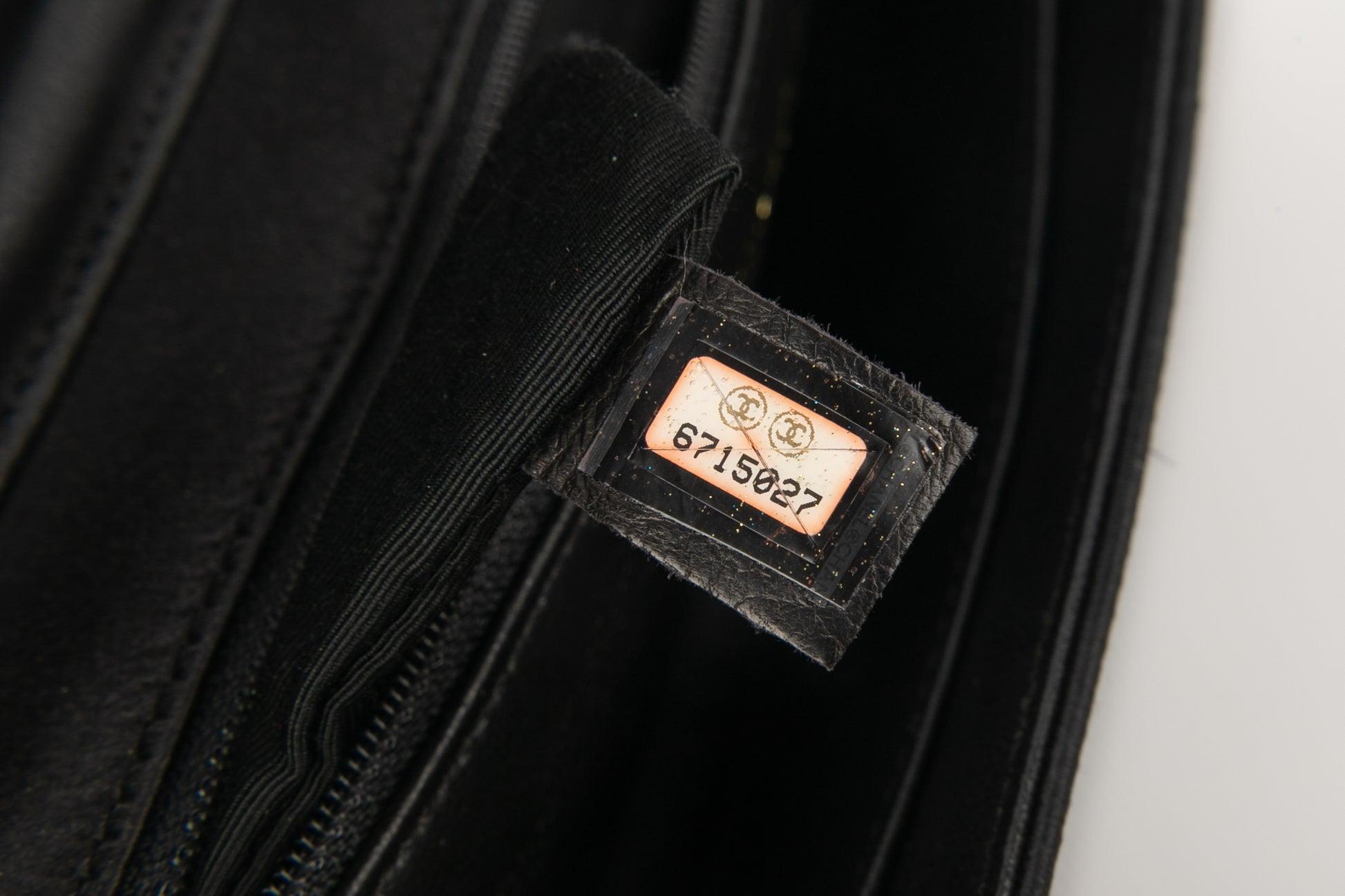 Chanel Black Satin Clutch Bag, 2001 6