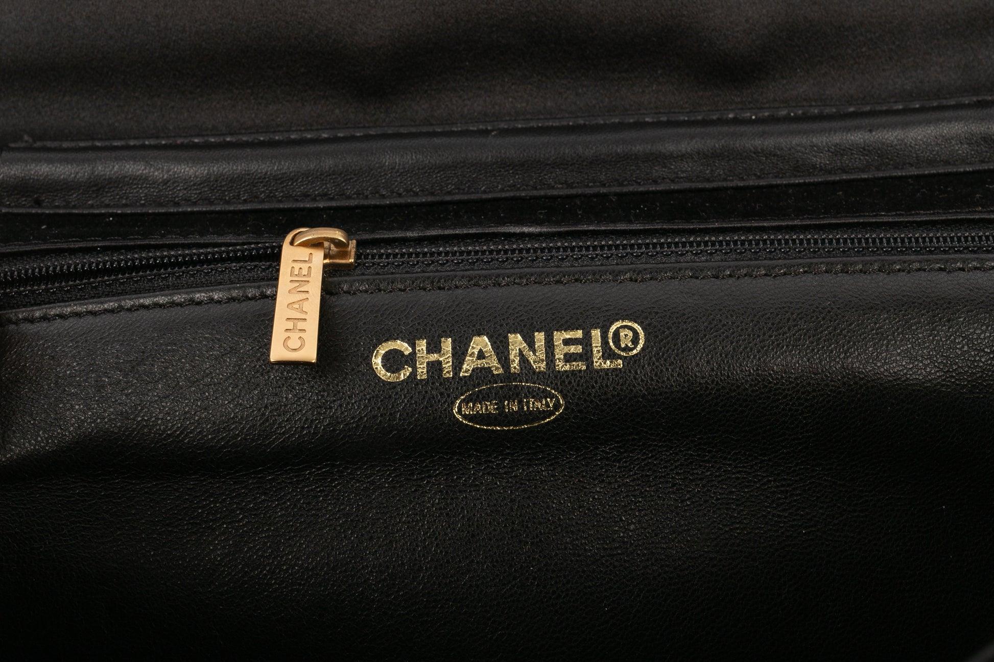 Chanel Black Satin Clutch Bag, 2001 7