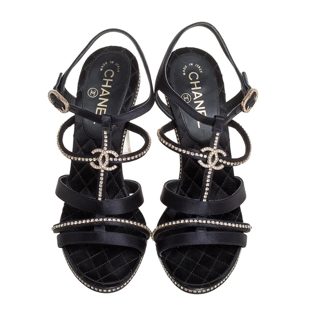 chanel strappy sandals