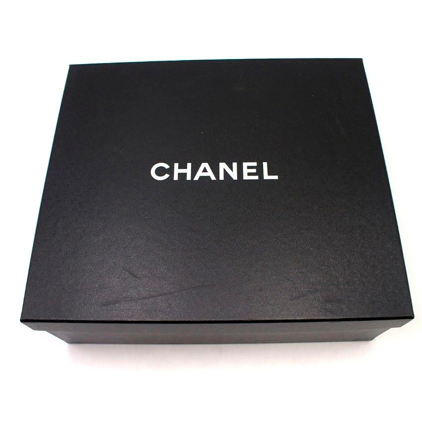 Chanel Black Satin & Mesh Sandals - Size EU 40 In Excellent Condition In London, GB