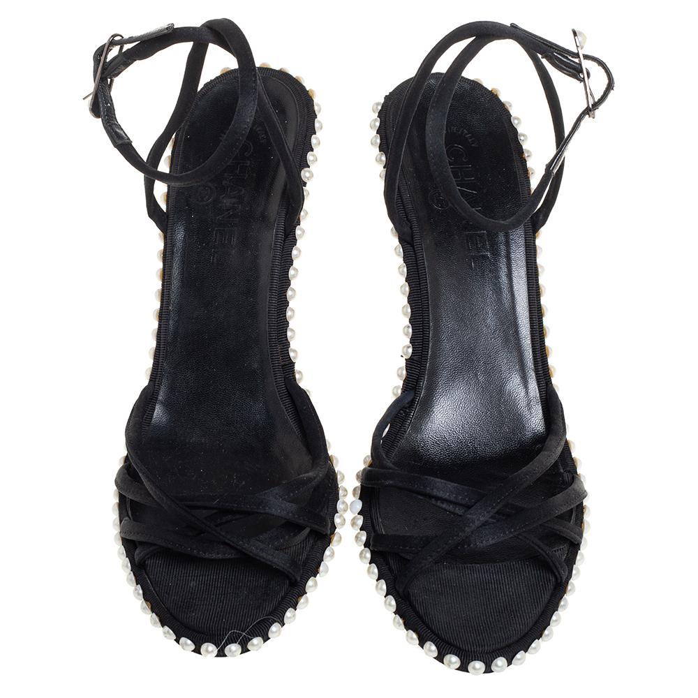 black heels with pearls