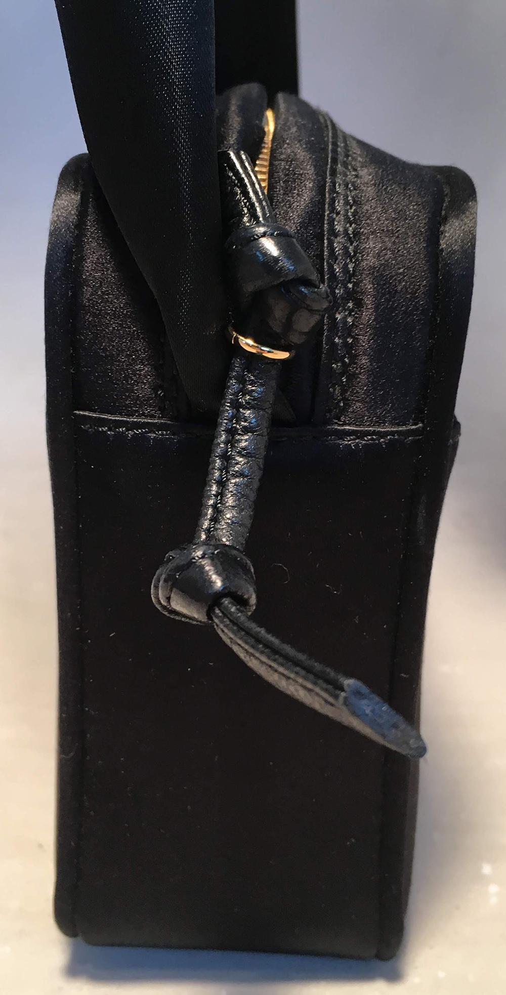 Chanel Black Satin Ribbon Shoulder Bag  1