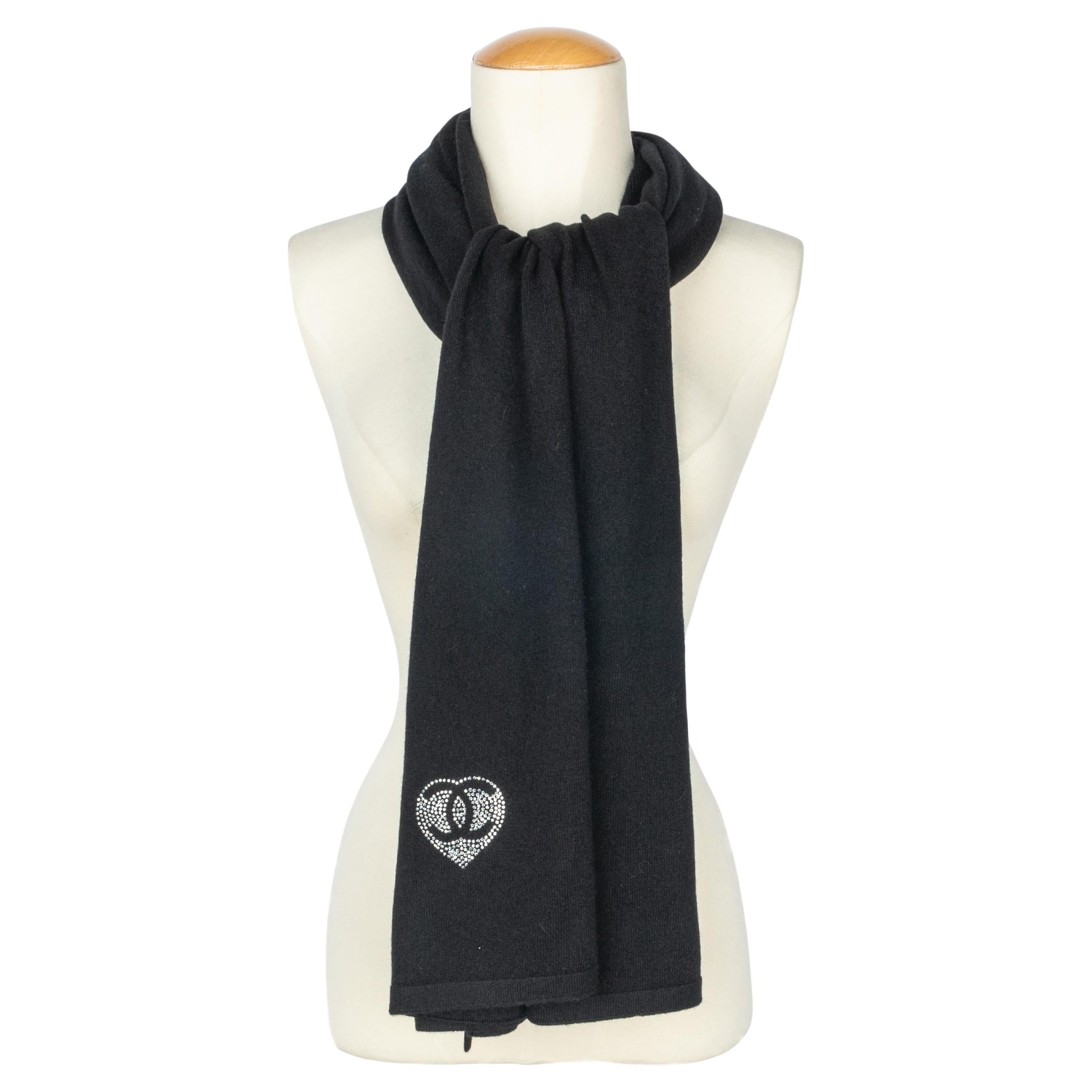 Chanel black scarf