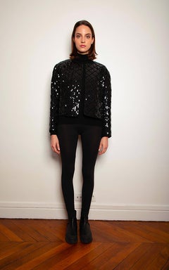 Chanel Black Sequin Jacket