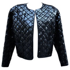 Chanel Black Sequin Jacket