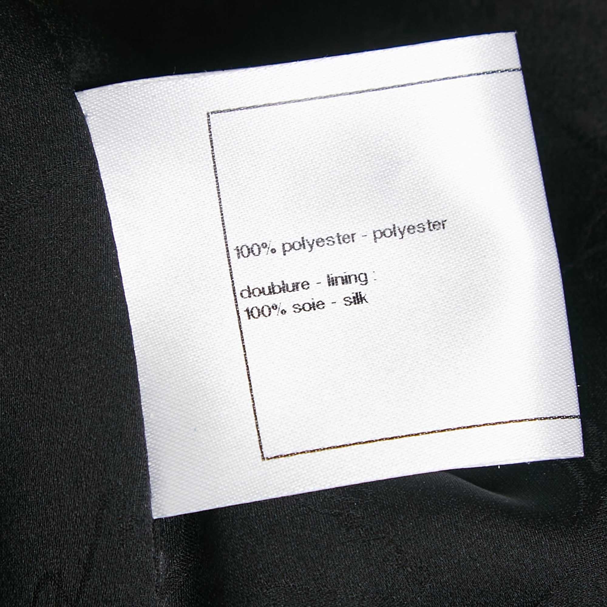 Veste à sequins noire à fermeture éclair Chanel S Pour femmes en vente