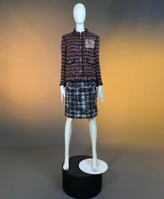 CHANEL 13K$ Black Sequinned Lesage Tweed Jacket 46 FR