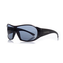 Chanel, Black shield sunglasses