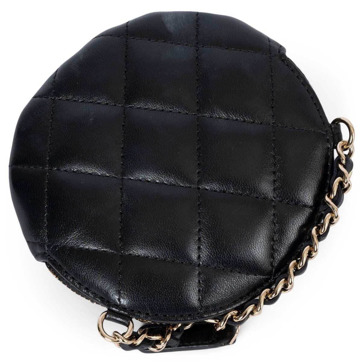 Women's CHANEL black Shiny Aged leather 2023 23K CAMELLIA Clutch w Chain Bag For Sale